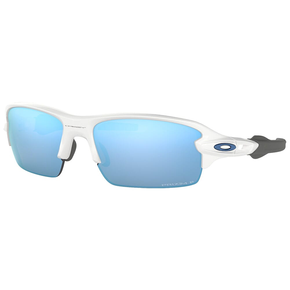 Oakley Flak Youth Fit Polished White w/PRIZM Deep Water Polarized Lenses OJ9005-0659 - Oakley