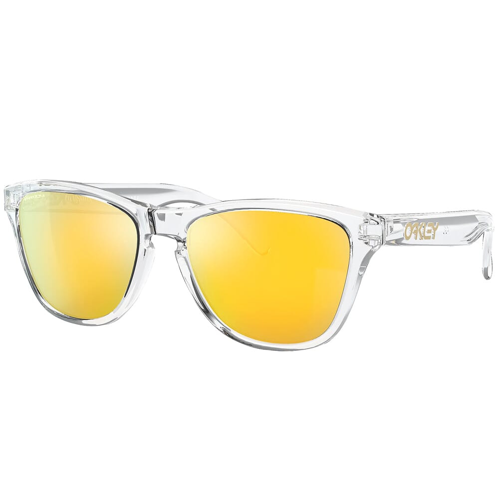 Oakley Frogskins XS Polished Clear w/PRIZM 24K Polarized Lenses OJ9006-2853 - Oakley