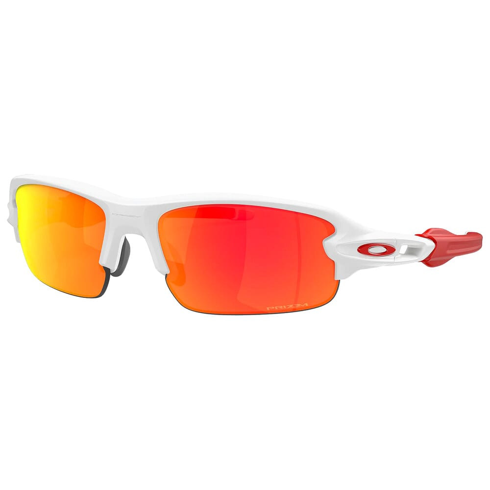 Oakley Flak XXS Matte White w/PRIZM Ruby Lenses OJ9008-0958 - Oakley