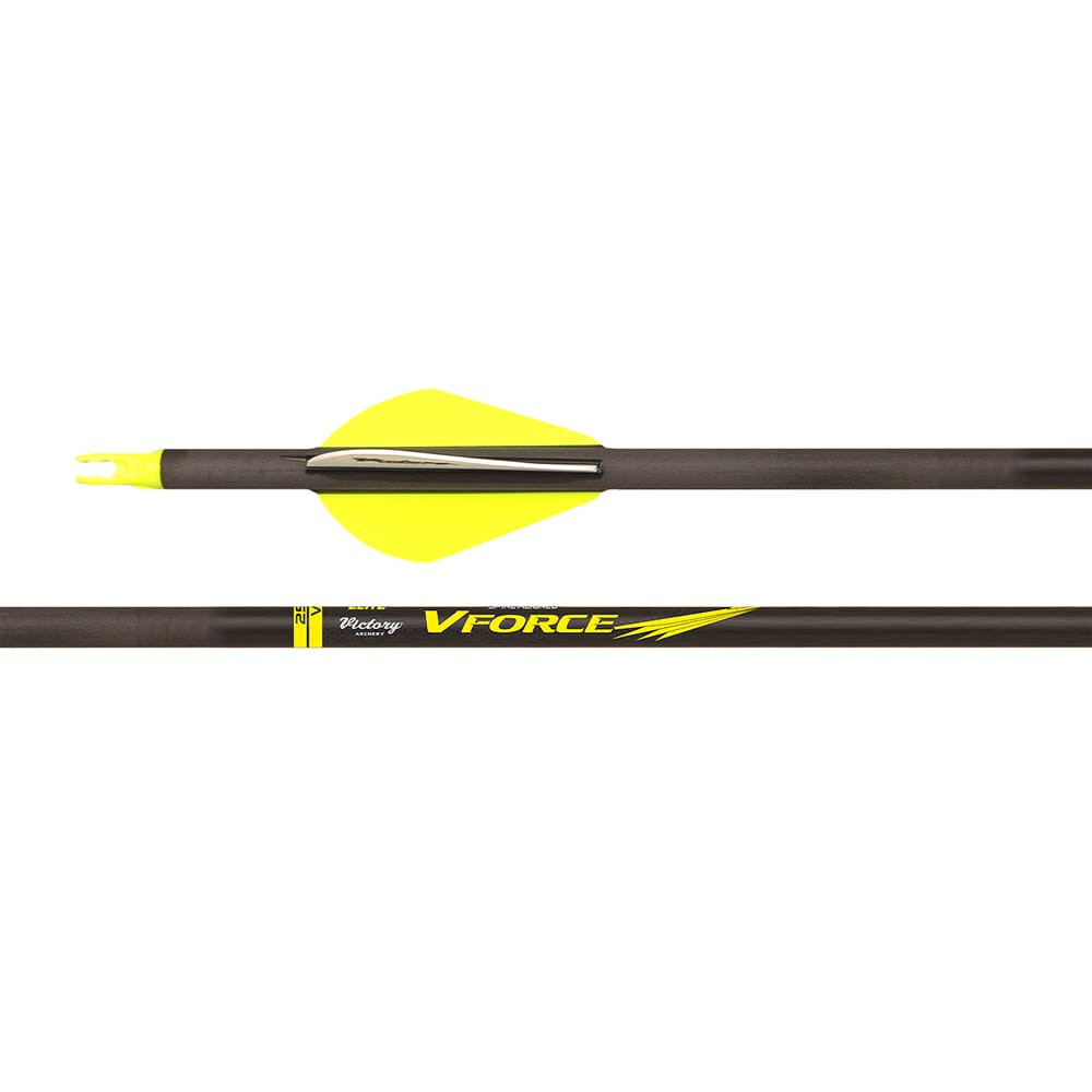 Victory Archery VForce Elite 250 GPI: 10.8 Fletched Arrow 6pk VFE-250FB-6 - Victory