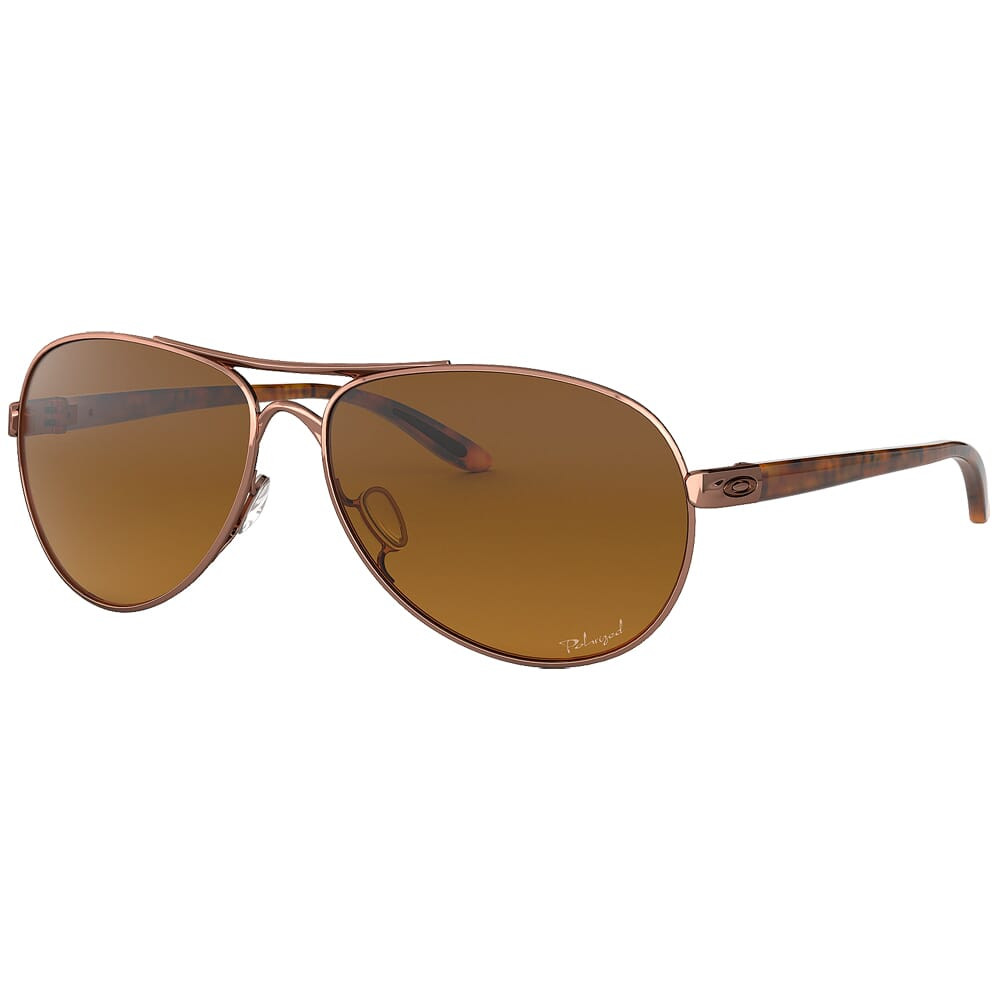 Oakley Feedback Rose Gold w/Brown Gradient Polarized Lenses OO4079-14 - Oakley
