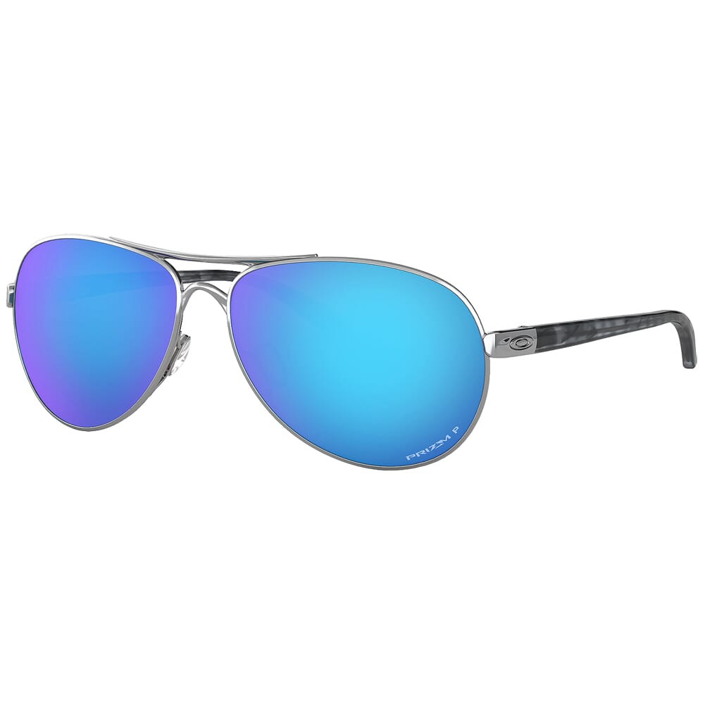 Oakley Oakley Feedback Polished Chrome w/PRIZM Sapphire Polarized Lenses OO4079-3359 - $286.00 at EuroOptic