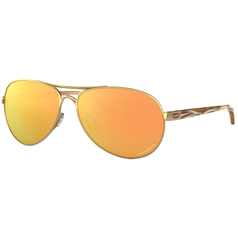 Oakley Feedback Polished Gold w/PRIZM Rose Gold Polarized Lenses OO4079-3759 - Oakley