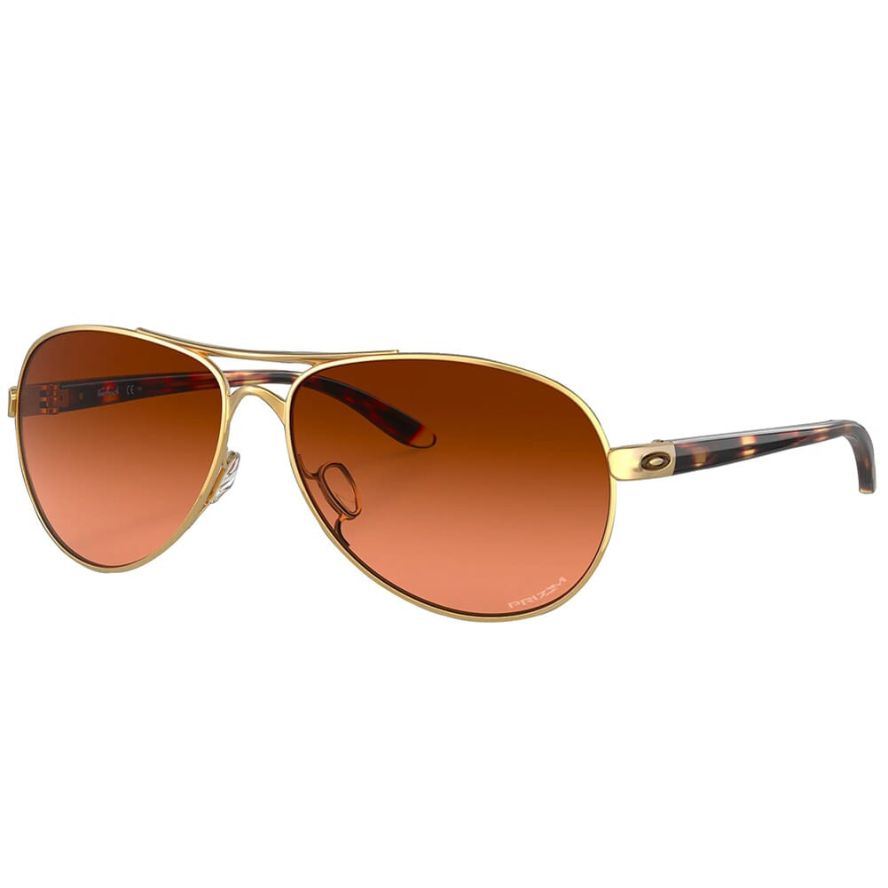 Oakley Feedback Polished Gold w/PRIZM Brown Gradient Lenses OO4079-4159 - Oakley