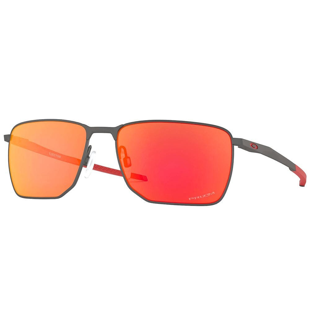 Oakley Ejector Matte Gunmetal w/PRIZM Ruby Lenses OO4142-0258 - Oakley