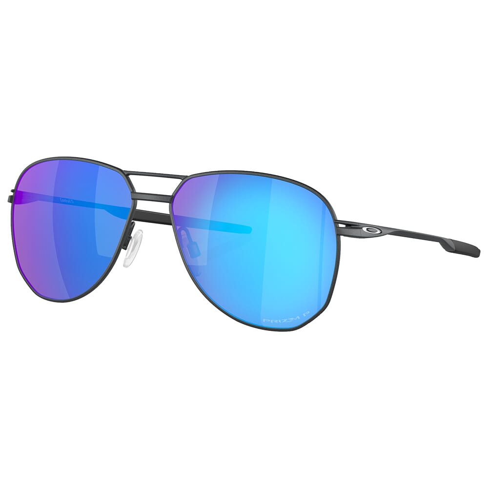Oakley Contrail TI Satin Steel w/PRIZM Sapphire Polarized Lenses OO6050-0457 - Oakley