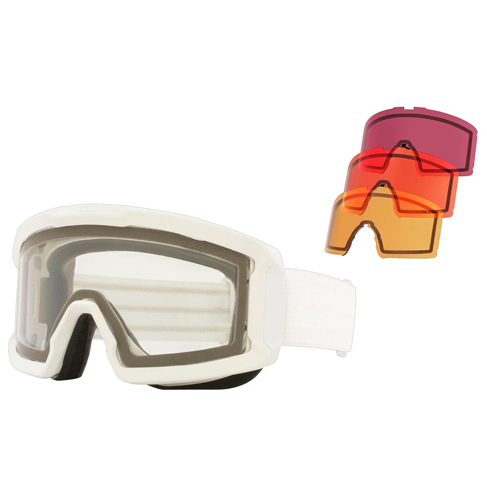 Oakley SI Ballistic Line Miner Whiteout Goggles w/PRIZM Lens Array Clear/Snw Persimmon/Snw Rose/Snw Dk Grey OO7119-07 - Oakley