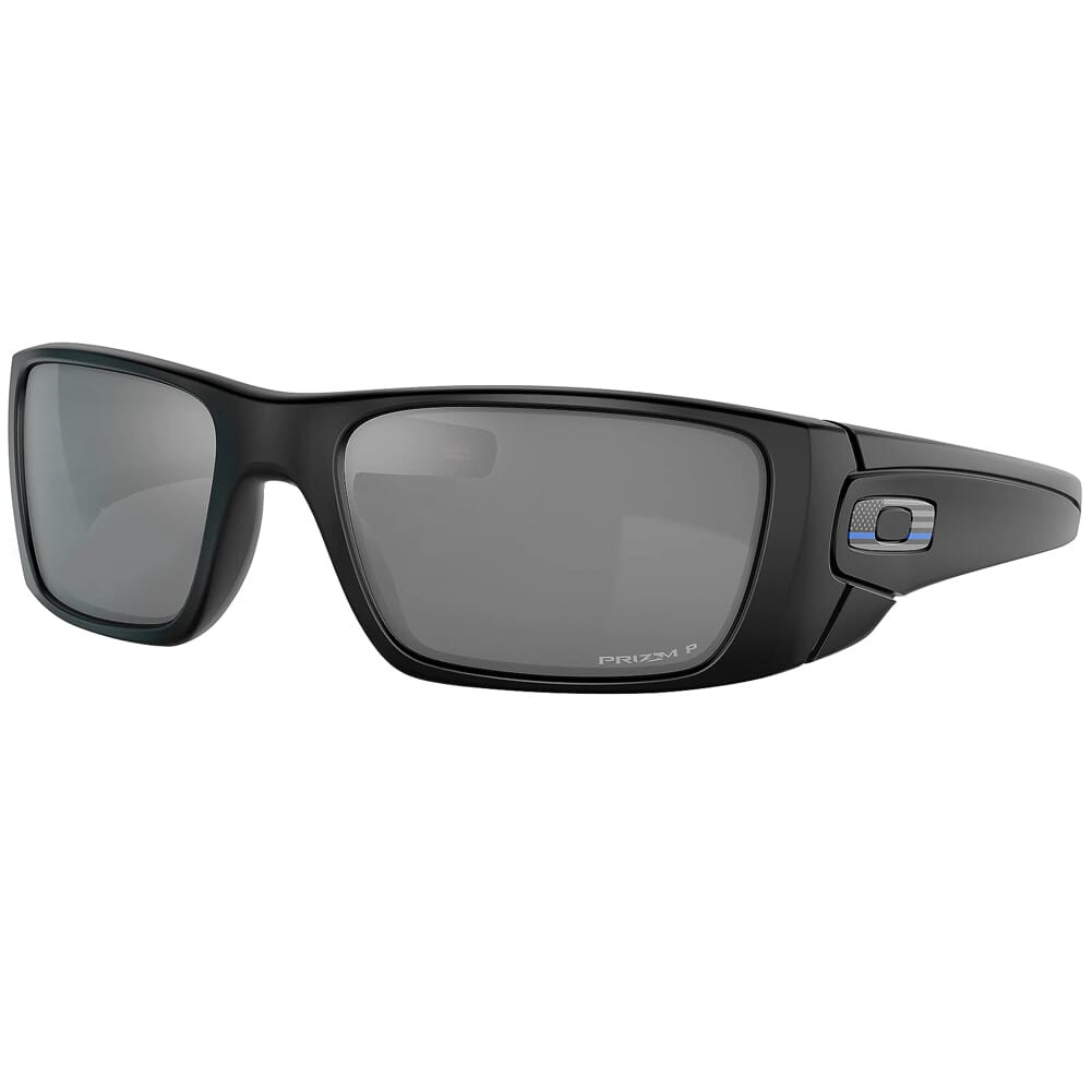 Oakley SI Fuel Cell Matte Black Tonal Thin Blue Line Flag Logo w/PRIZM Black Polarized Lenses OO9096-L860 - Oakley