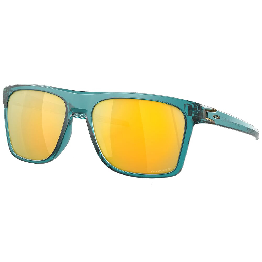 Oakley Leffingwell Matte Artic Surf w/PRIZM 24k Polarized Lenses OO9100-0657 in Arctic Surf - Oakley
