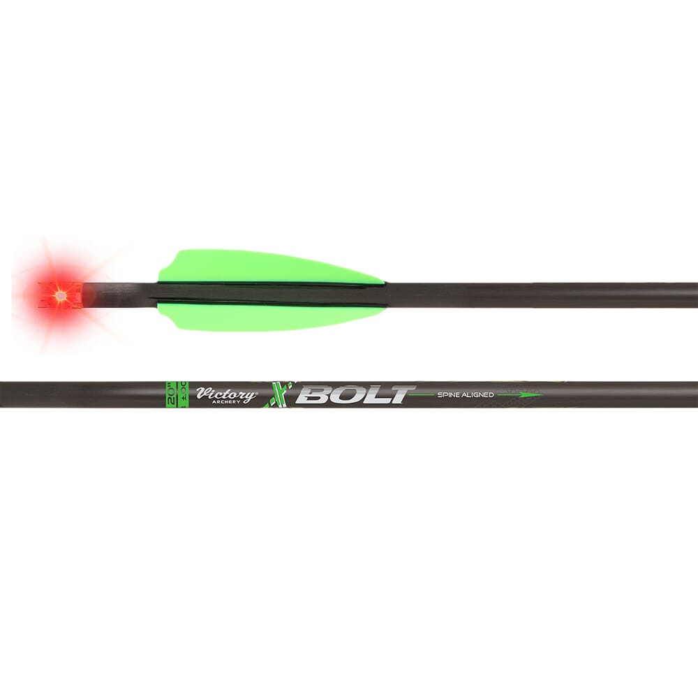 Victory Archery XBolt 22" Gamer 350 Total Grains Fletched Bolt 3pk w/Lighted Nocks XBOLTG-22FXGL-3 - Victory