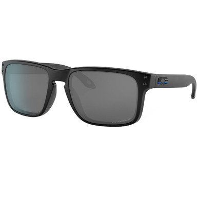Oakley SI Holbrook Matte Black Tonal Thin Blue Line Flag Logo w/PRIZM Black Polarized Lenses OO9102-U155 - Oakley