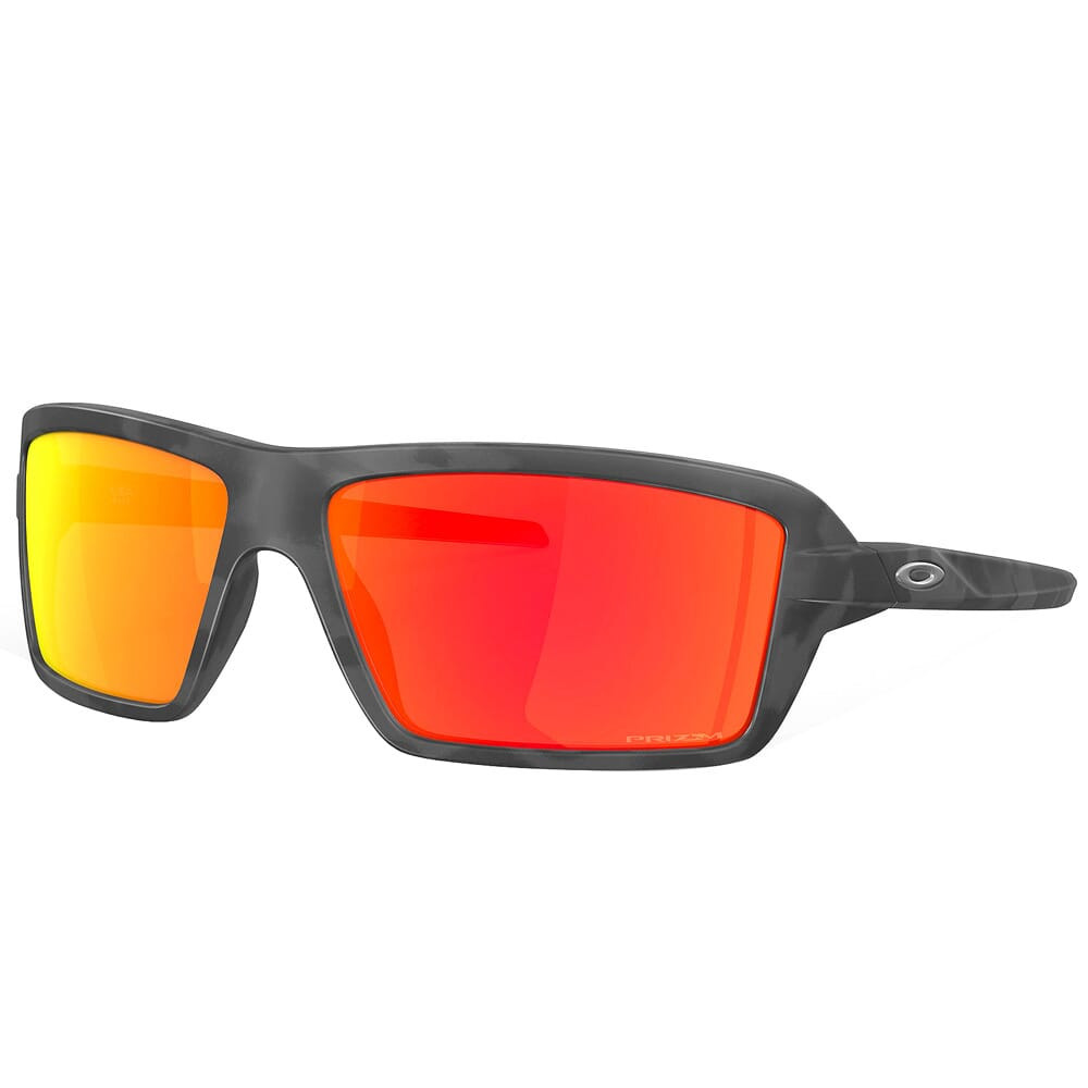Oakley Cables Black Camo w/PRIZM Ruby Lenses OO9129-0463 - Oakley