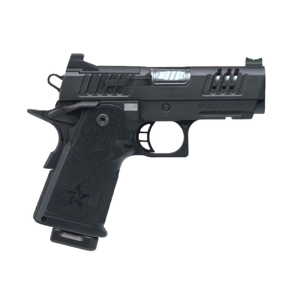 Staccato CS Carry V3 CS Optic Ready Stainless Threaded Barrel (Curv Trig) W X-Series Serrs DLC/SS TB Frm/Fnsh 14-1501-000202-01 - staccato