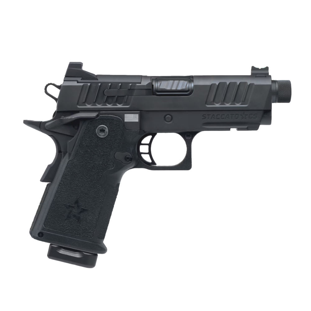 Staccato CS Carry V3 CS Optic Ready DLC Threaded Barrel (Curv Trig) DLC/DLC TB Frm/Fnsh 14-1501-000302 - staccato