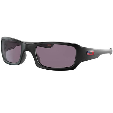 Oakley SI Fives Squared Matte Black US Flag Logo w/PRIZM Grey Lenses OO9238-3554 - Oakley