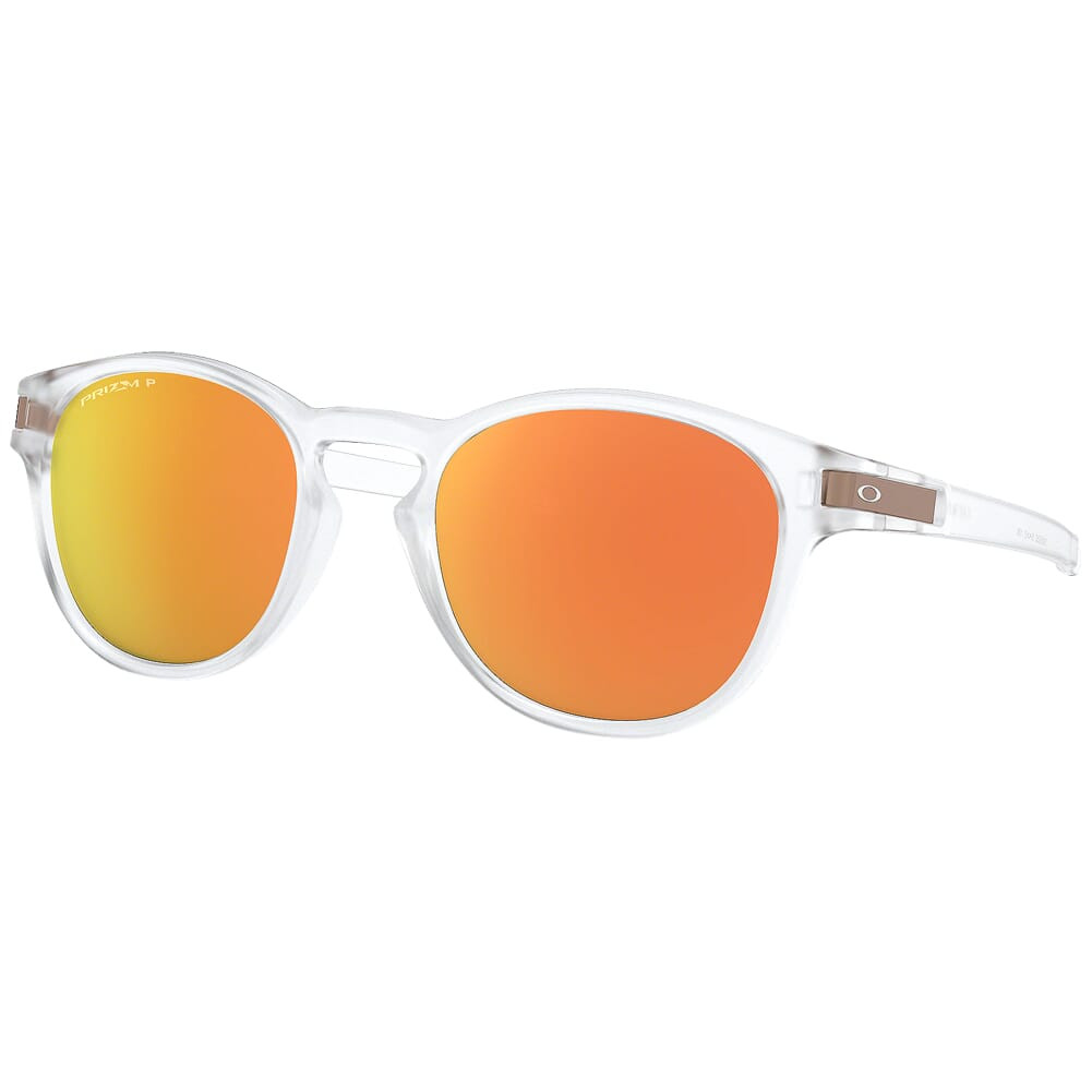 Oakley Latch Matte Clear w/PRIZM Rose Gold Polarized Lenses OO9265-5253 - Oakley