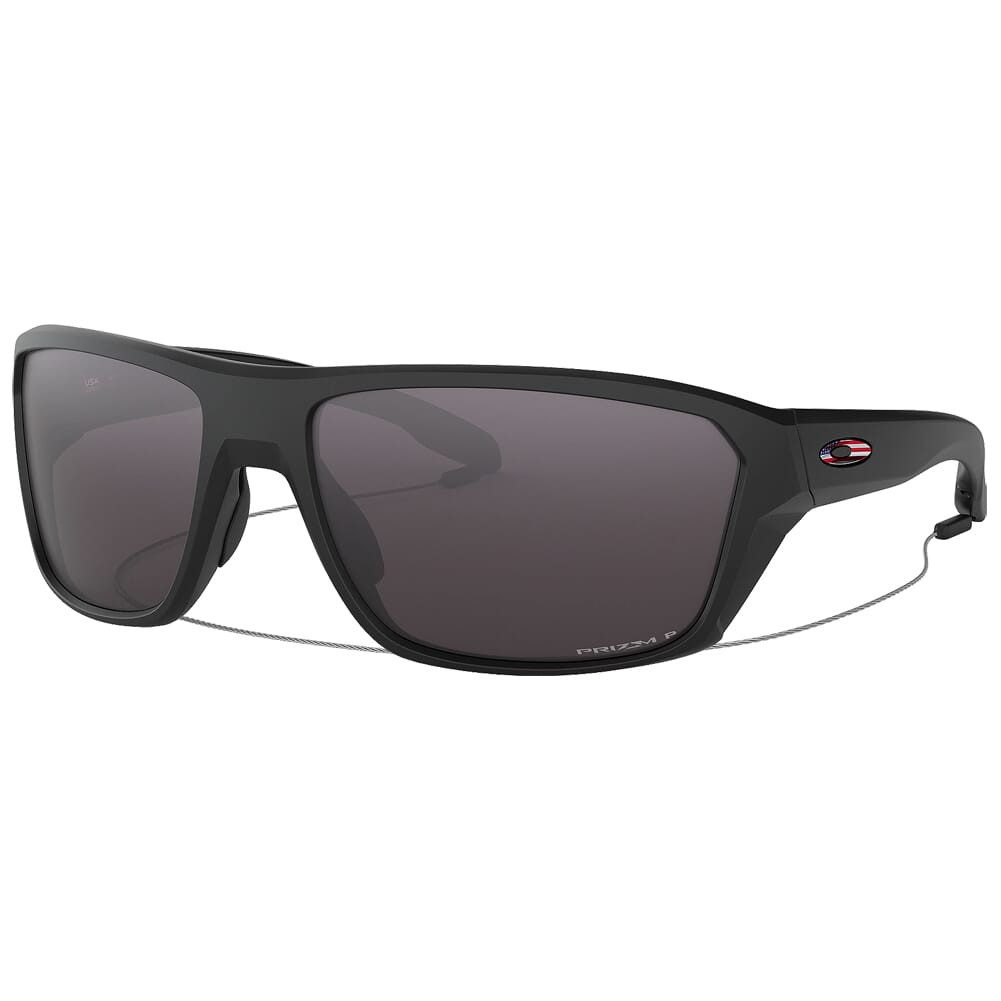 Oakley SI Split Shot Matte Black & USA Flag Icon w/PRIZM Gray Polarized Lenses OO9416-2164 - Oakley