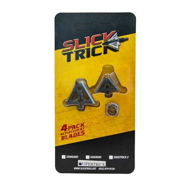 Slick Trick 4pk, 1-1/16' VIPERTRICK Extra Blades, 100/125gr 15STVTXBL - slick trick