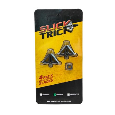 Slick Trick 4pk, 1-1/8' Magnum Extra Blades, 100/125gr 15STXBLM - slick trick