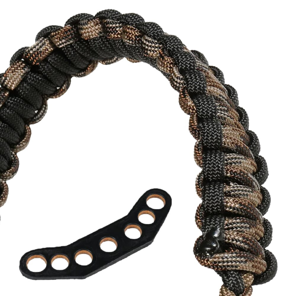 Paradox Sage Camo Custom Cobra Braid Bow Wrist Sling w/Leather Mount PBSE-CC-23 - Paradox