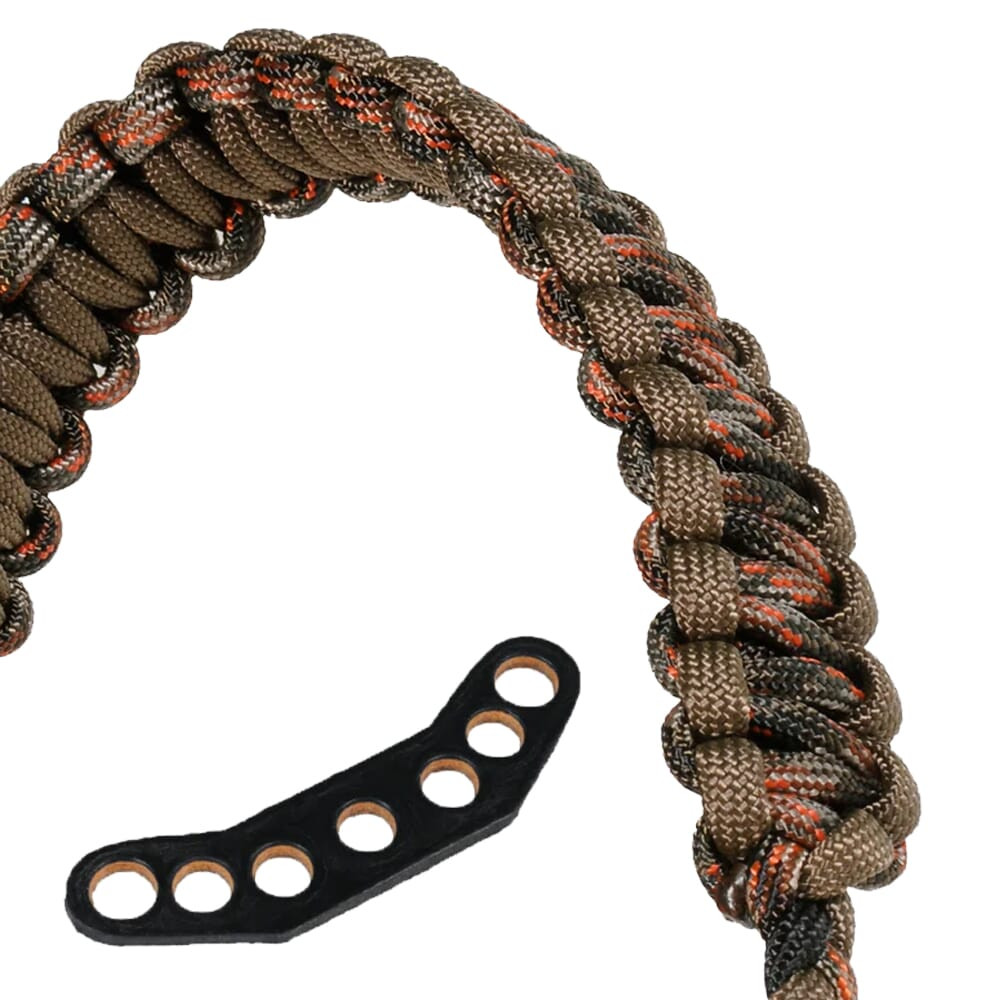 Paradox Fall Camo Blend Custom Cobra Braid Bow Wrist Sling w/Leather Mount PBSE-CC-25 - Paradox