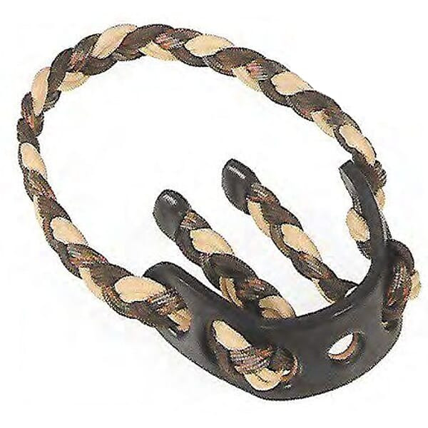 Paradox Brown MissionArchery Camo Elite Double-Wide Braid Bow Wrist Sling w/Leather Mount PBSE-E-75 - Paradox