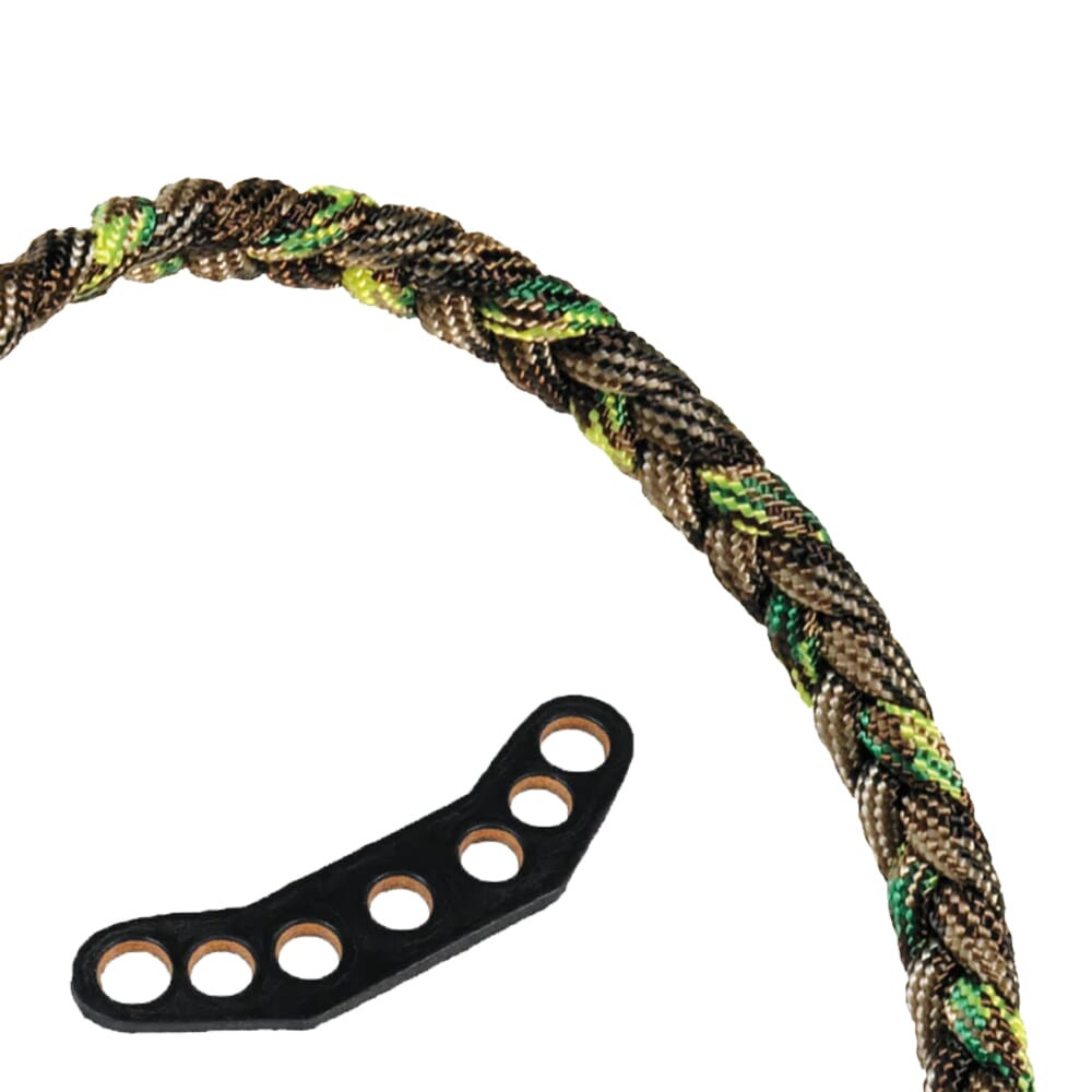 Paradox Cool Spring Camo Original Braid Bow Wrist Sling w/Leather Mount PBSL-C-27 - Paradox