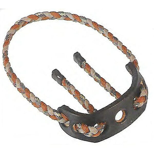 Paradox Brown/Tan/Camo Original Braid Bow Wrist Sling w/Leather Mount PBSL-C-4 - Paradox