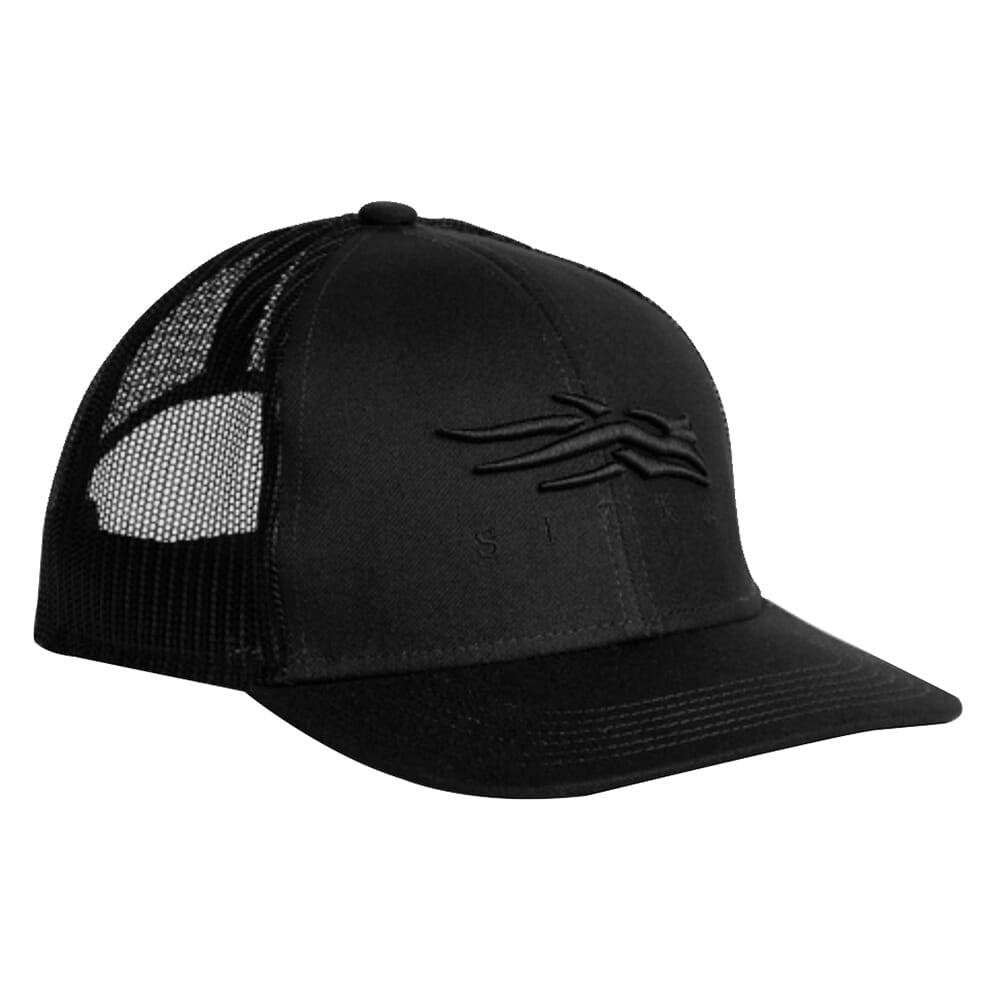 Sitka Gear Icon Mid Pro Trucker Hat Basic Black One Size Fits All 20190-BB-OSFA - Sitka Gear