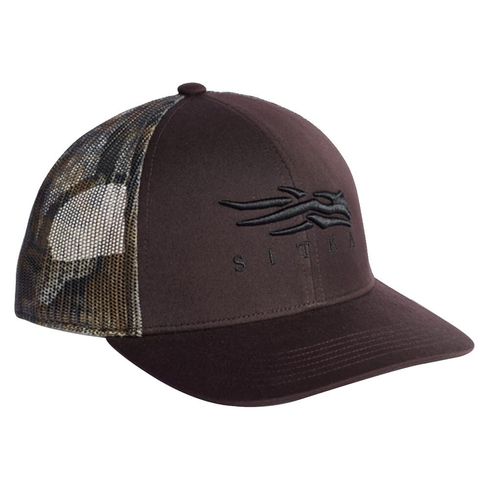 Sitka Gear Waterfowl Timber/Chocolate Icon Mid Pro Trucker Hat One Size Fits All 20243-CHO-OSFA - Sitka Gear