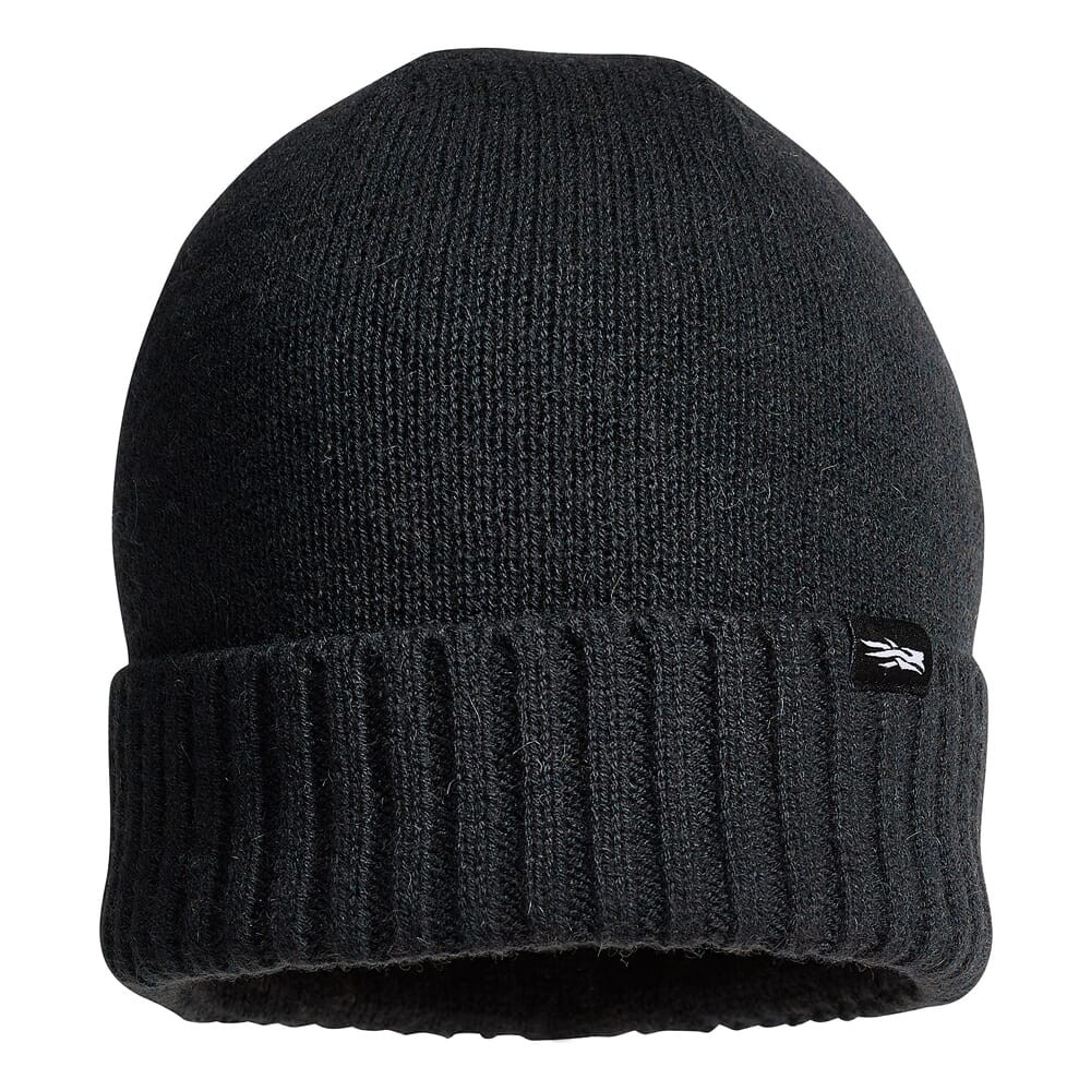 Sitka Gear Cuffed Knit Beanie Anchor One Size Fits All 20296-ANC-OSFA in Black - Sitka Gear