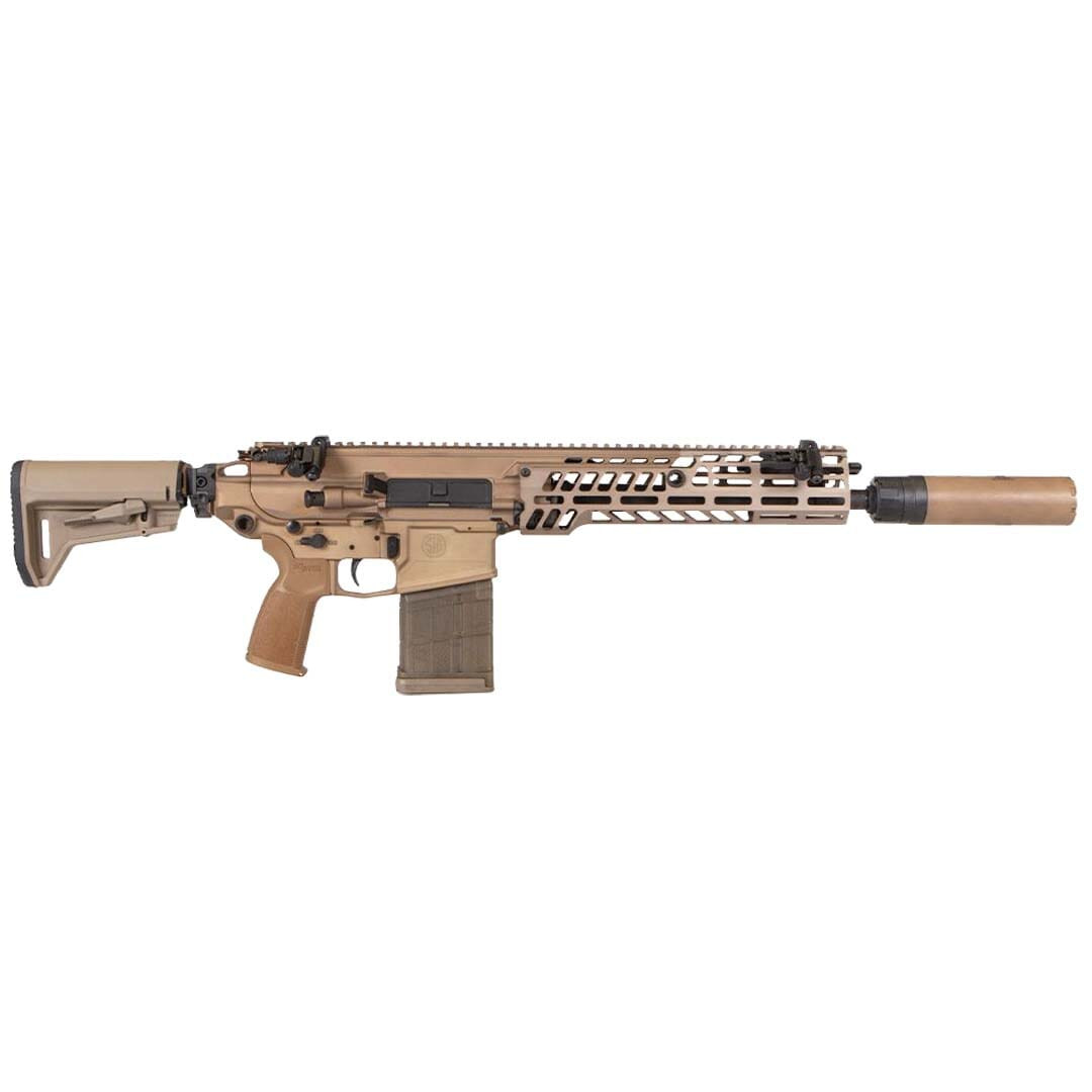 Sig Sauer MCX SPEAR SBR .277 SIG FURY/6.8X51 13" 1:7" Bbl Coyote 20rd Rifle w/ SLX68-MG-QD Suppressor RSPEAR-13B-277-SBR - Sig Sauer
