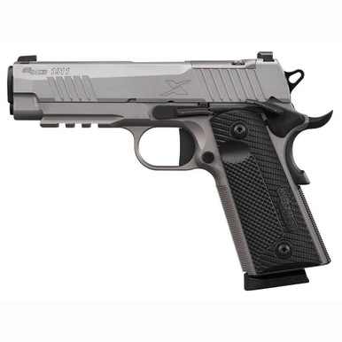 Sig Sauer 1911 XCarry .45 ACP 4.2" Gray Optic-Ready Pistol w/XRAY3 Sights, G10 Grip & (2) 8rd Steel Mags 1911XCA-45-SS - Sig Sauer