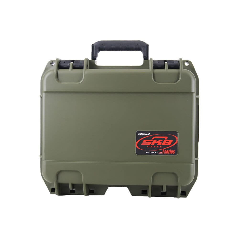 SKB iSeries 12"x9"x4" OD Green Pistol Case w/Cubed Foam 3i-1209-4M-L - SKB