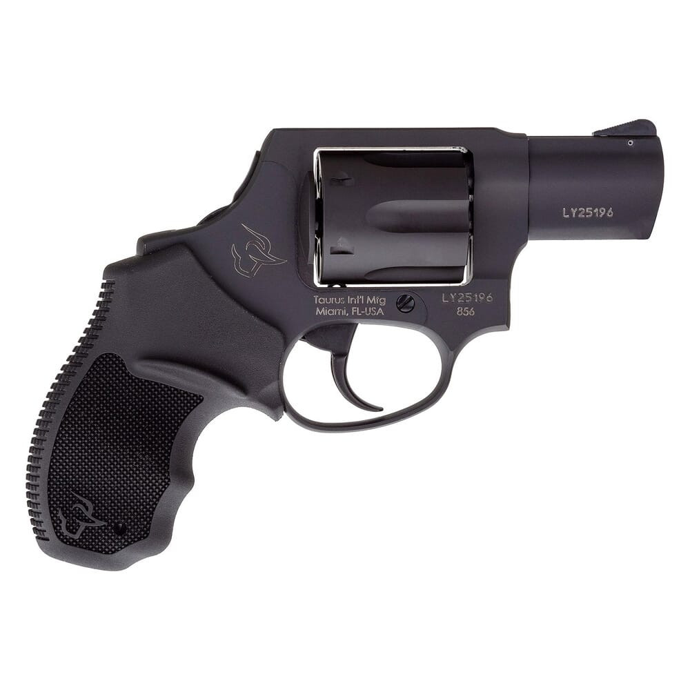 Taurus 856 .38 Special 2" 6rd Black/Bk Concealed Hammer CA Compliant Revolver 2-