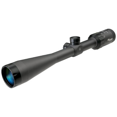 Sig Sauer WHISKEY3 Scope, 4-12x50mm, 1 In, SFP, BDC-1 Quadplex Reticle, 0.25 MOA Adj, Black SOW34203 - Sig Sauer