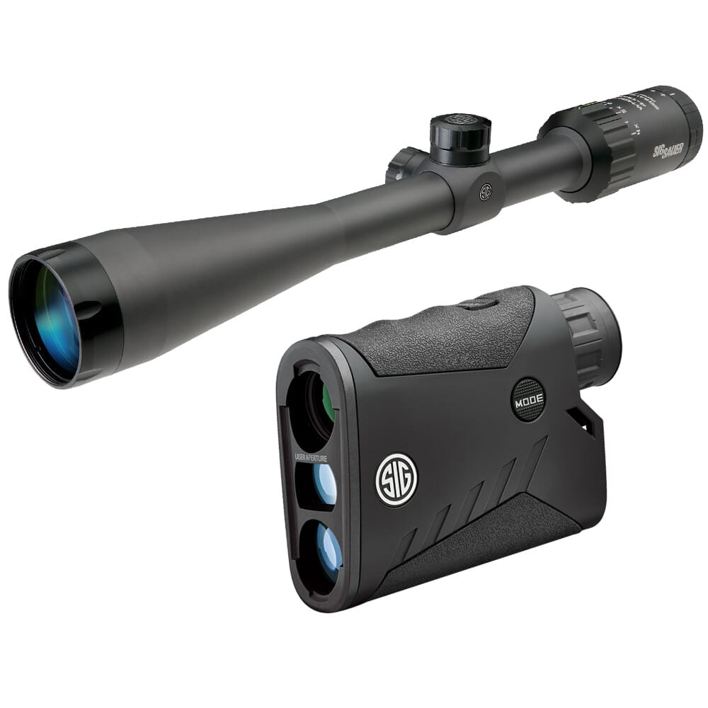 Sig Sauer WHISKEY3 4-12x40mm BDC-1 Quadplex Riflescope w/ KILO1000 Laser Rangefinder SOW33204HVP - Sig Sauer