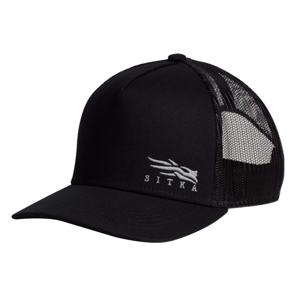 Sitka Gear Badge Icon Mid Pro Trucker Hat Sitka Black One Size Fits All 20193-BK-OSFA - Sitka Gear