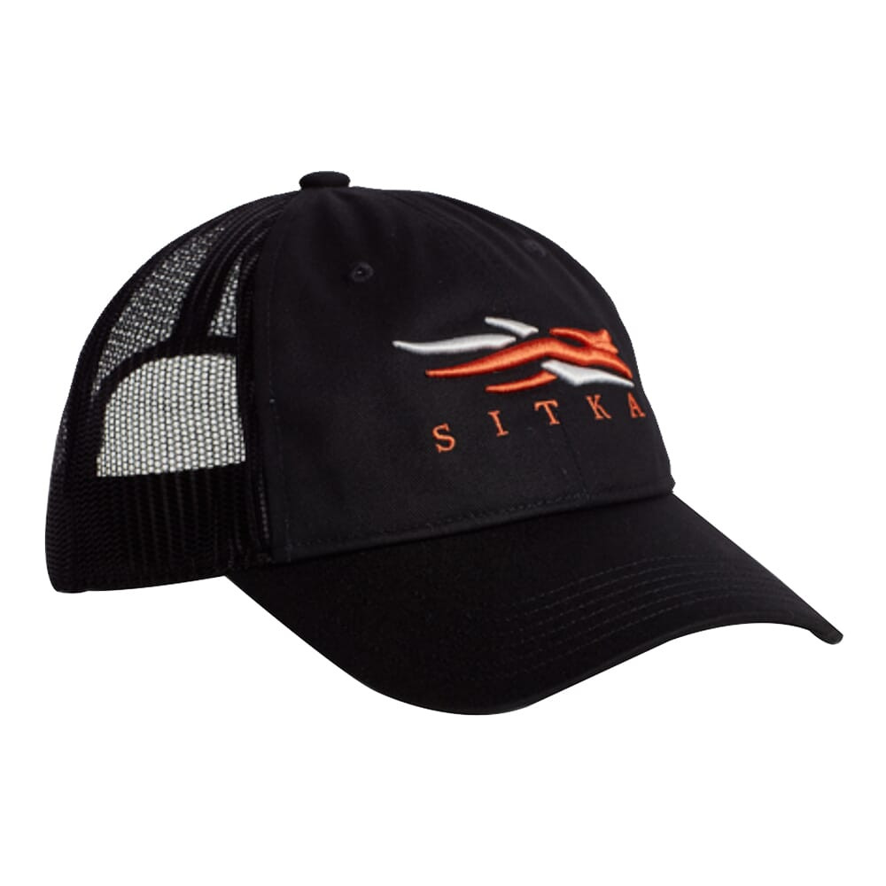 Sitka Gear Icon Lo Pro Trucker Hat Sitka Black One Size Fits All 20197-BK-OSFA - Sitka Gear