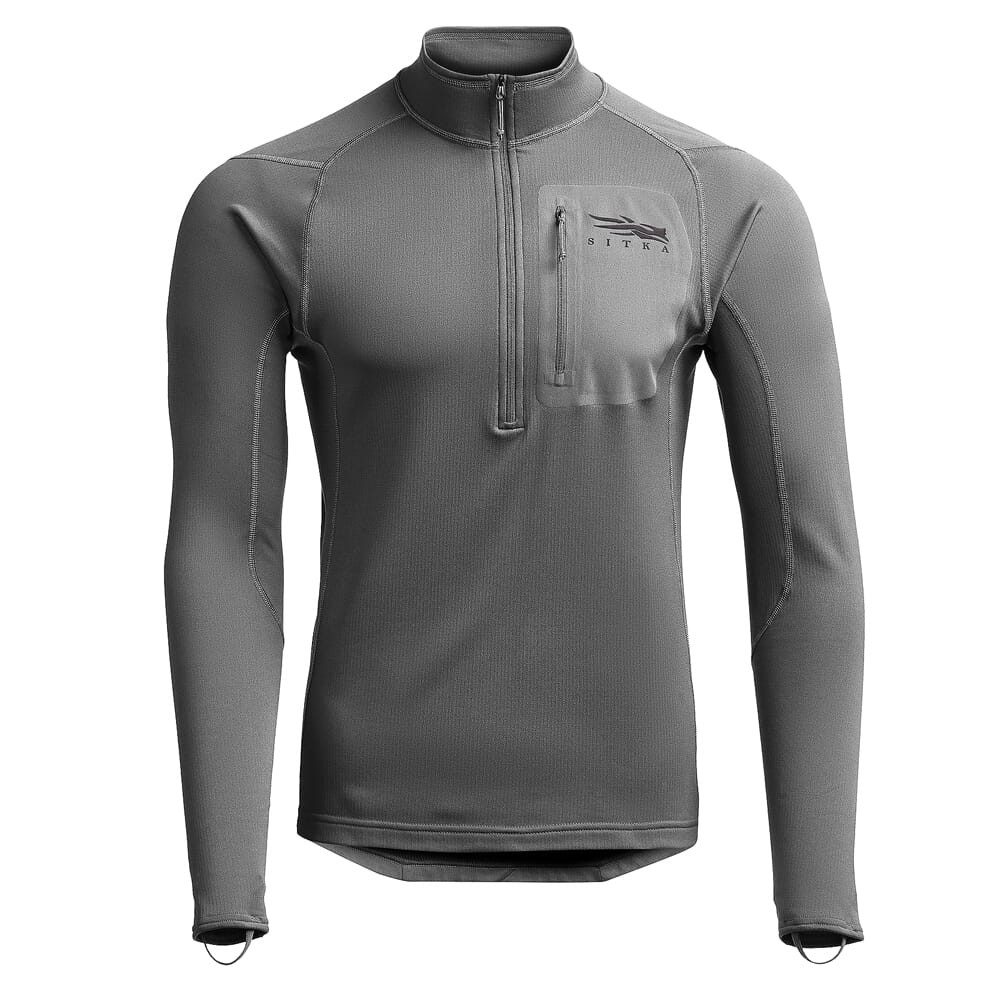 Sitka Gear CORE Mid Wt Zip-T Woodsmoke Large 10068-WS-L Top - Sitka Gear