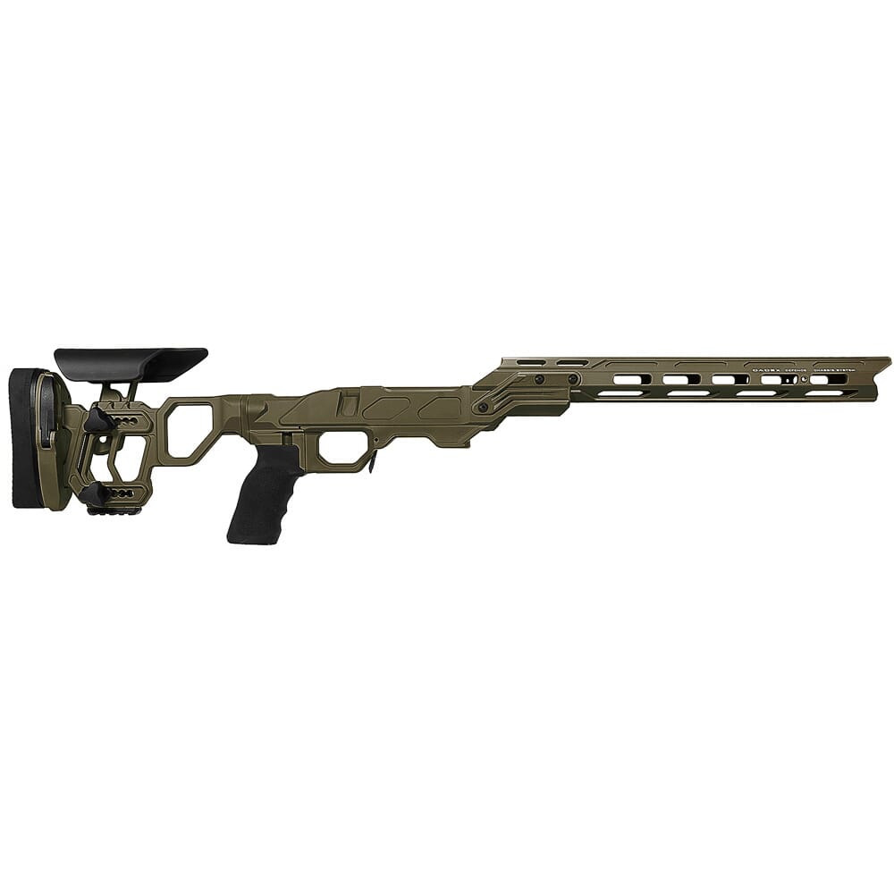 Cadex Defense Field Competition M-LOK OD Green Tikka-T3 SA for Tikka CTR Mag Skeleton Fixed Chassis STKFCP-CTR-RH-SA-B-NA-A-ODG in Olive Drab Green - Cadex Defense