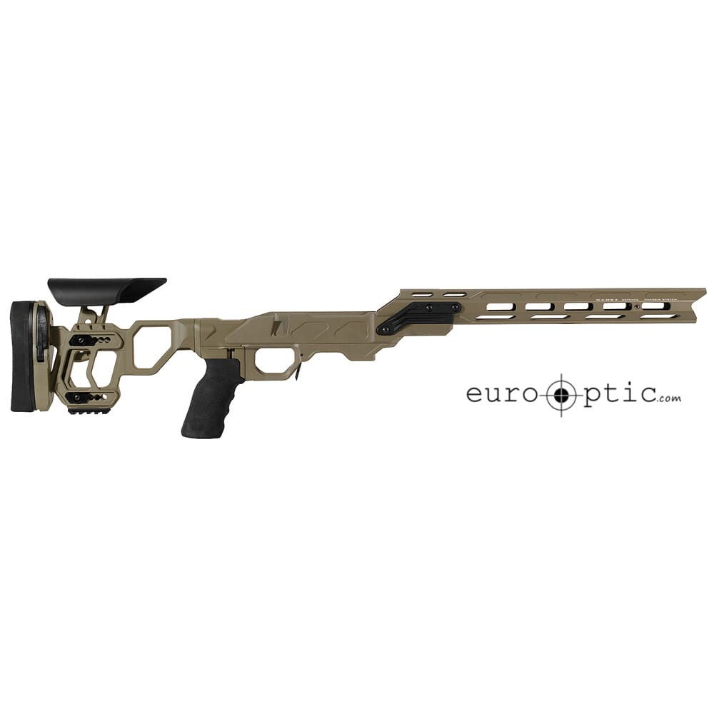 Cadex Defense Field Competition M-LOK (for Remington 700) SA Skeleton Fixed for DSSF 3.055" Tan STKFCP-REM-RH-SA-B-NA-B-TAN - Cadex Defense