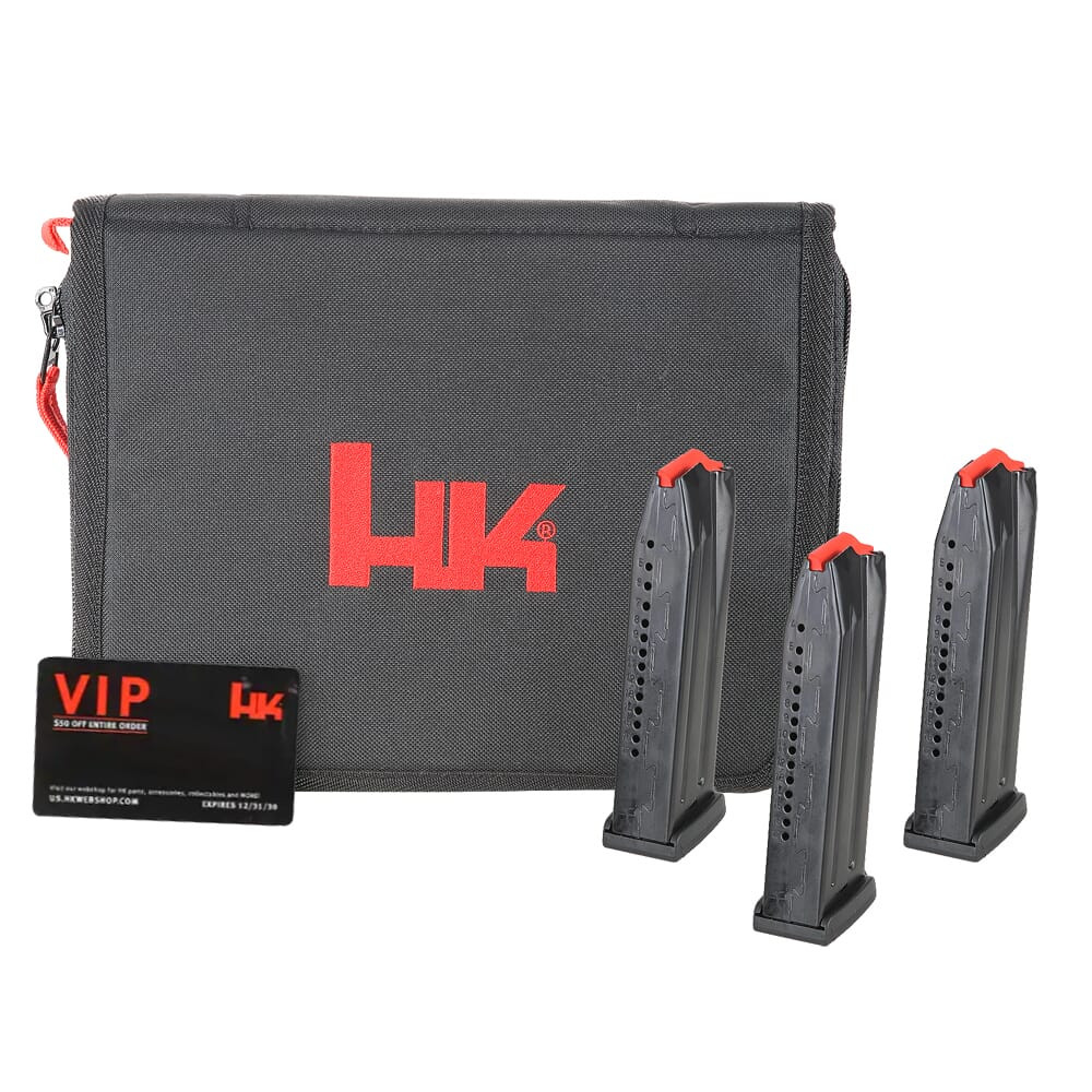 Heckler & Koch HK VP9 Accessories Tac Pack w/Soft Case, (3) 17rd Magazines, & $50 HK Webshop Gift Card 51000350 - Heckler & Koch
