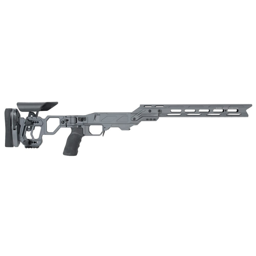 Cadex Defense Lite Competition M-LOK (for Remington 700) SA Skeleton Folding for DSSF 3.055" Sniper Grey STKLCP-REM-RH-SA-B-NA-B-GRY - Cadex Defense