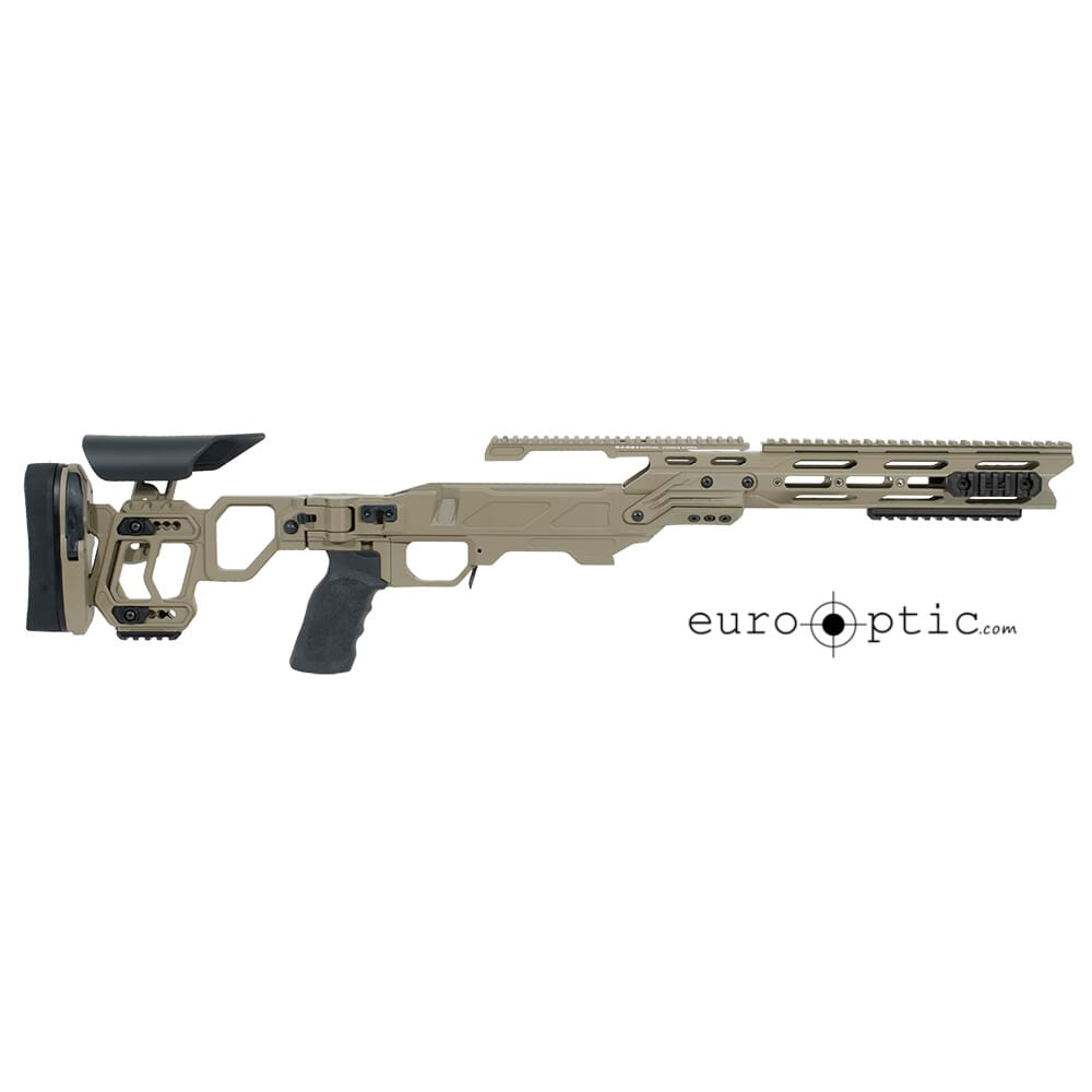 Cadex Defense Lite Strike (for Remington 700) LA Skeleton Folding 20 MOA #6-48 Screws for SSSF 3.715" Tan STKLT-REM-RH-LA-B-206-C-TAN - Cadex Defense