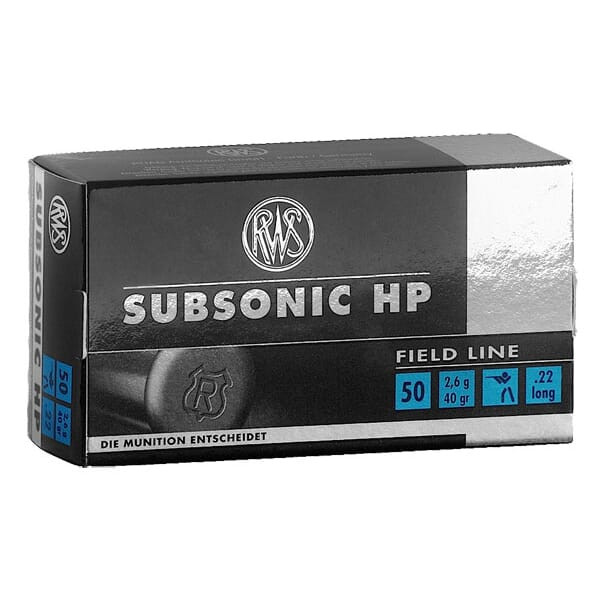 Walther Arms RWS .22LR Subsonic HP 2132664 - Walther Arms