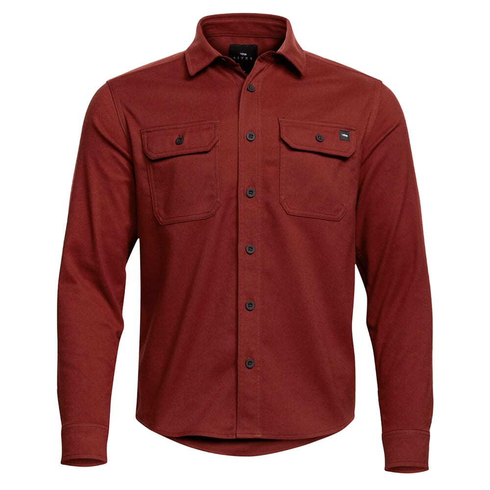 Sitka Gear Bridger Flannel Dark Red XX Large 600073-DAR-XXL Top - Sitka Gear