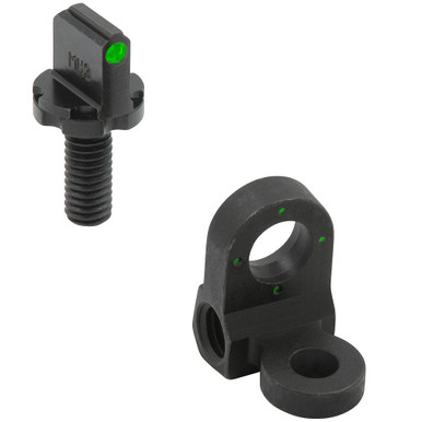 Meprolight USA Meprolight Tru-Dot AR15/M16 A1/A2 Fixed Rectangle-Shaped Green Front/4-Dot Rear Self Illum Sight Post Set 1316193101 - Meprolight USA