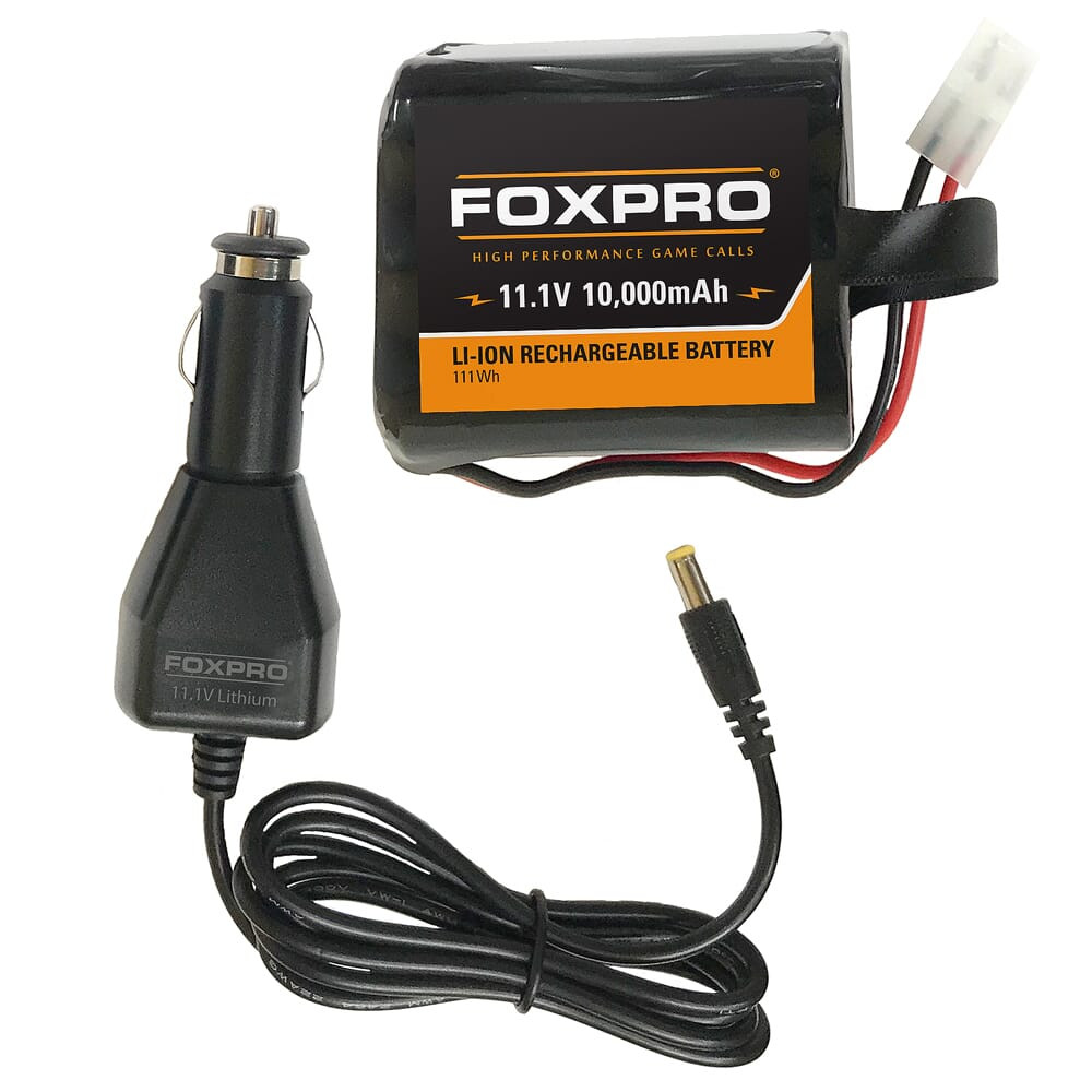 FOXPRO Super High Capacity 10000mAh Battery & Car Charger SUPBATTCHG - FOXPRO
