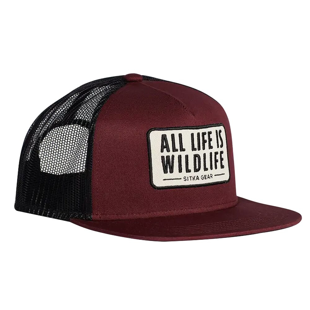 Sitka Gear All Life Hi Pro Trucker Hat Dark Red One Size Fits All 600233-DAR-OSFA - Sitka Gear